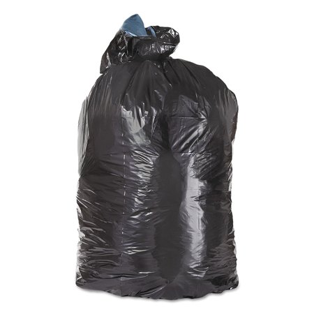 TRINITY PLASTICS 10 gal Trash Bags, 24 in x 23 in, Medium-Duty, 1 mil, Black, 500 PK 100392